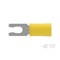 Te Connectivity Fork Terminal, #6 Stud Size, 10 AWG, 300 V, Nylon Insulated, Yellow 52941-1 - alternate 2
